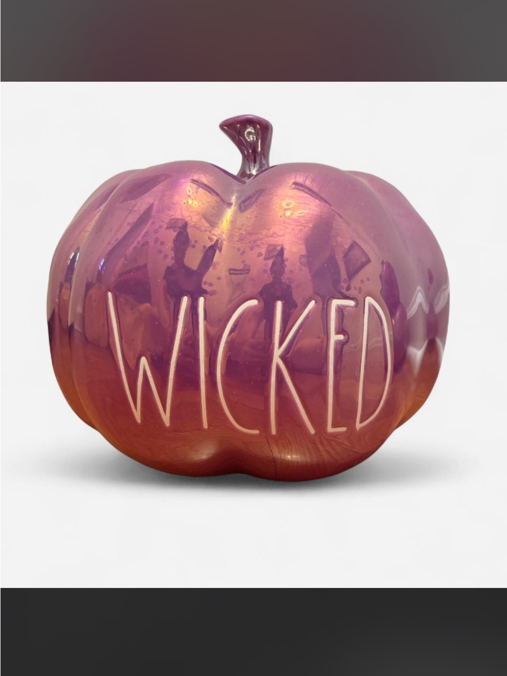 Rae Dunn Wicked Purple iridescent pumpkin